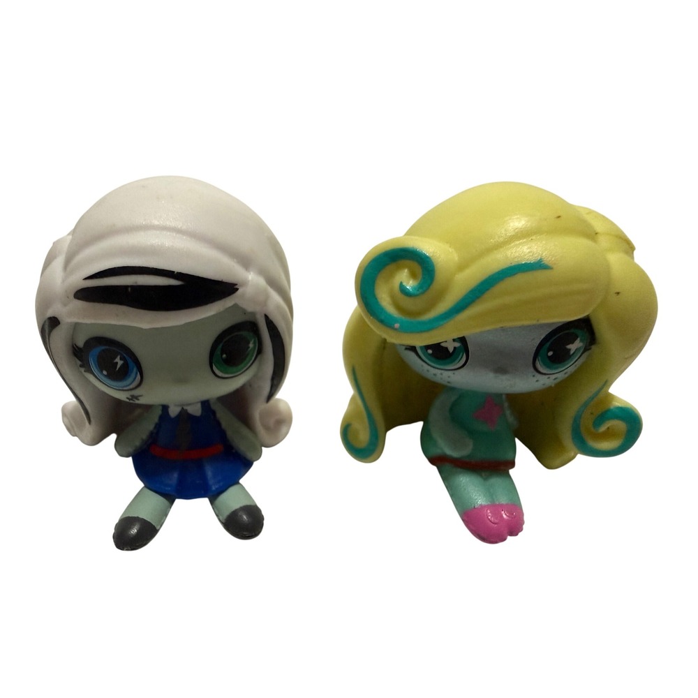 Monster High Minis Frankie Stein DRD15 & Lagoona Blue DRD18 Figure Lot Mattel
